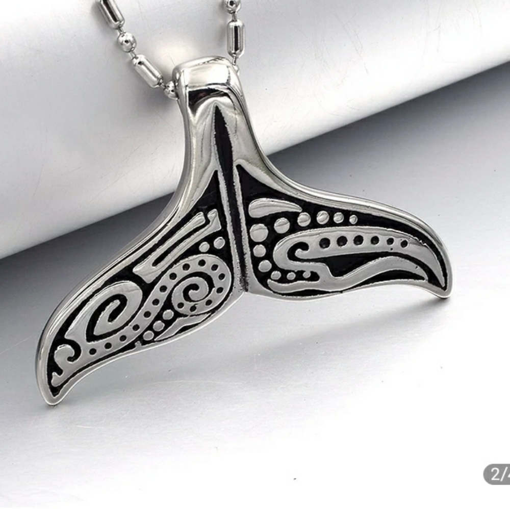 Lg. Whale Tail Necklace